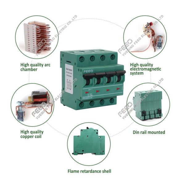 Overcurrent Protection RoHS 63A FEEO DC MCB