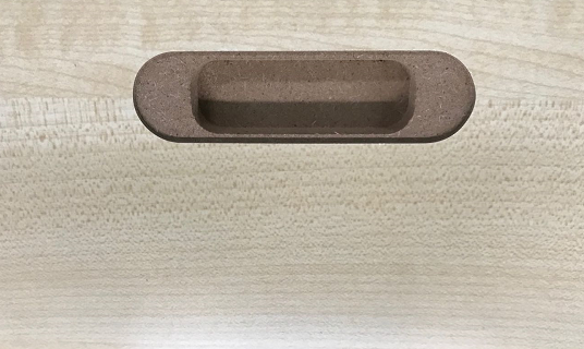 Door cover lock tongue hinge processing center