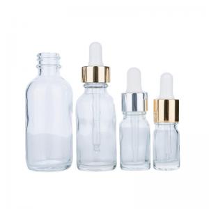  33MM 25MM Essential Oil Glass Cosmetic Dropper Bottles Manufactures