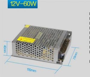  60w LED Light Power Supplies 12v Power Supply For Led Lights Manufactures