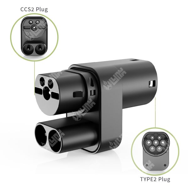 Quality Olink Customization Car Charger Plug Type2 Ev Charger CCS2 Ev Adapter Convertor Type2 Adapter CCS2 to Type2 Adapter for sale
