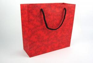  Pantone Color Small Jewellery Gift Bags , Nylon Rope Paper Bags With Handles Manufactures