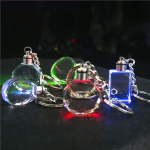 Diffrent Shapes Of Crystal Keychain With 3d Laser Engravi...