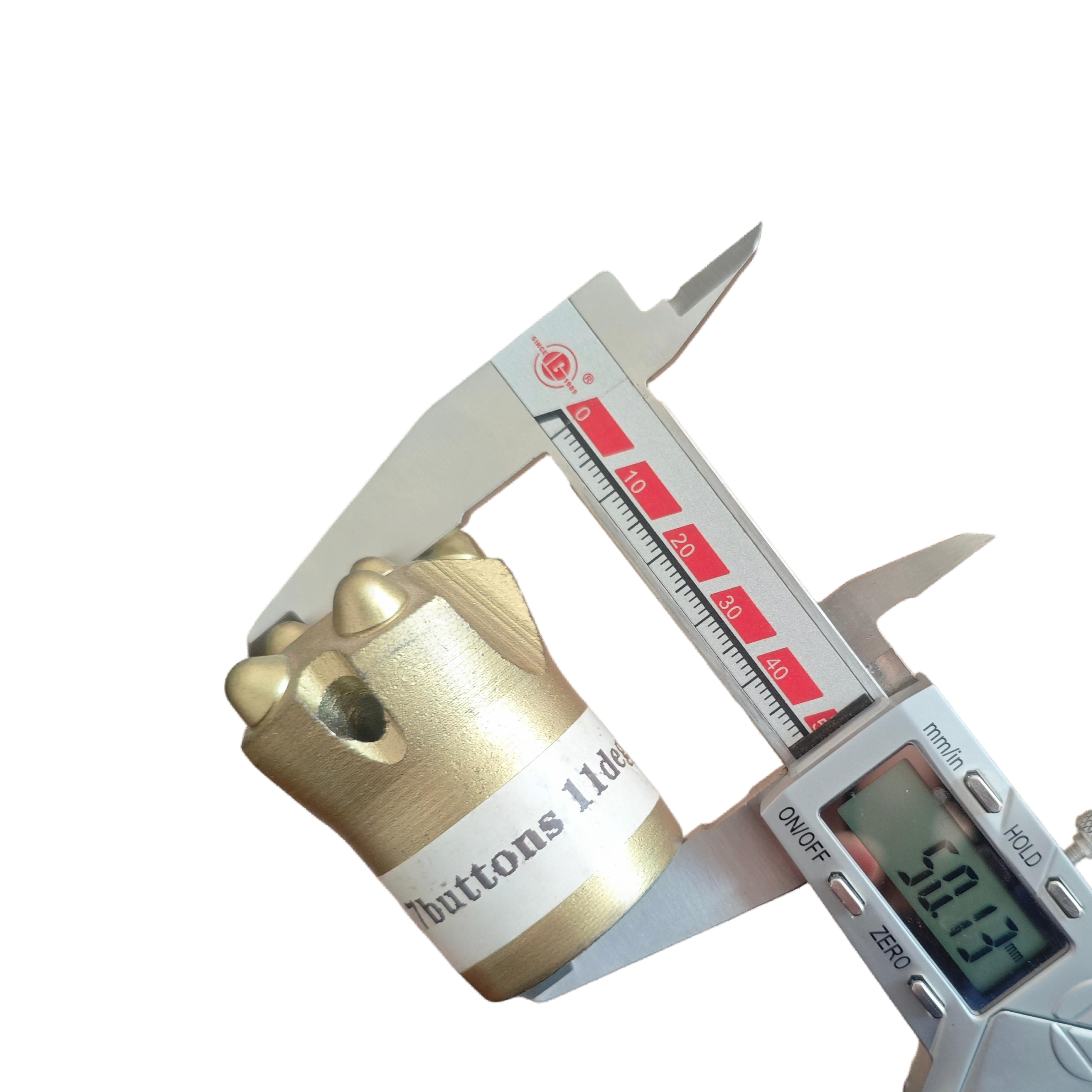 11° Tapered Spherical Ball End Drill Bit 7 Tooth 40mm Diameter
