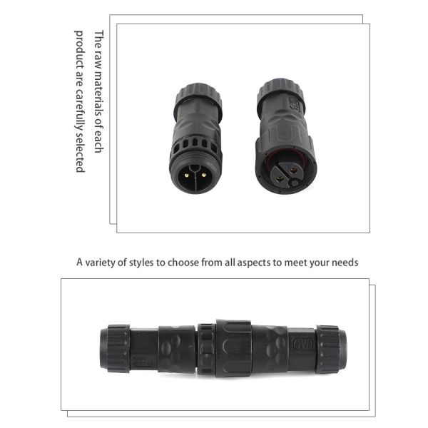 Customize M19 Thread Docking Waterproof Joint 16A Powered Waterproof Aviation Connector IP68