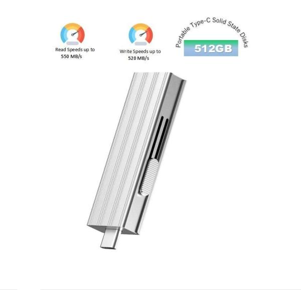 Quality                    Infinites Portable Type-C Solid State Disks Sk USB 3.2 Flash Drive Provides a Read Speed of up to 550MB/S and a Write Speed of 520MB/S 512GB              for sale