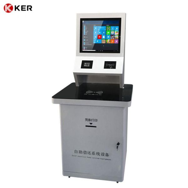 Quality Queuing Table Self Ordering Intelligent Automatically Library Self Service Kiosk For Library for sale