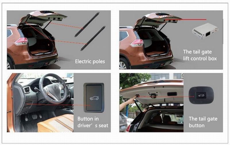 Ouchuangabo better Smart Auto Electric Tail Gate Lift for Cadillac XTS Height Avoid Pinch With electric suction