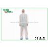 Buy cheap Protective White Non-Woven/SMS/PP+PE Disposable Use Coverall With Hood And Zip from wholesalers