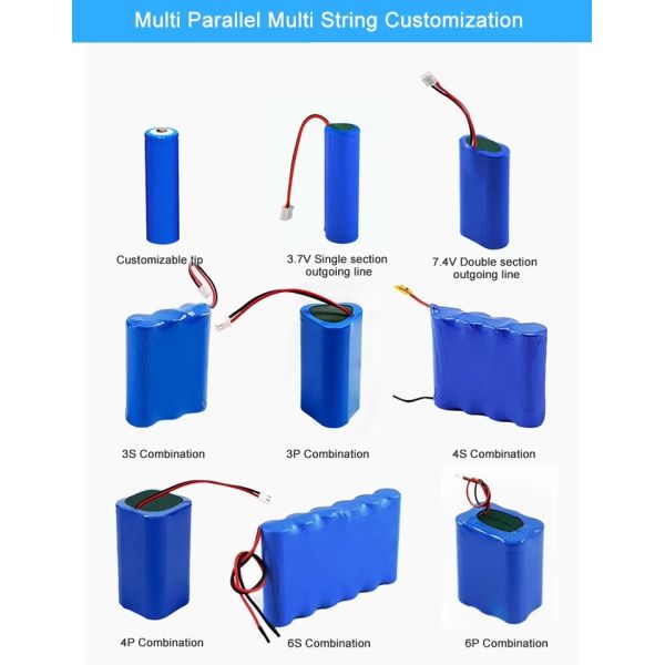 High Adaptability Custom Lithium Battery Pack, Adjustable Voltage Custom Plug For Electronic Replacement