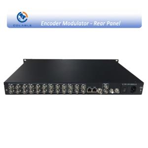 DTV MPEG2 AV Modulator 8 In 1 SD DVB T Encoder Modulator COL5011U - 8CT
