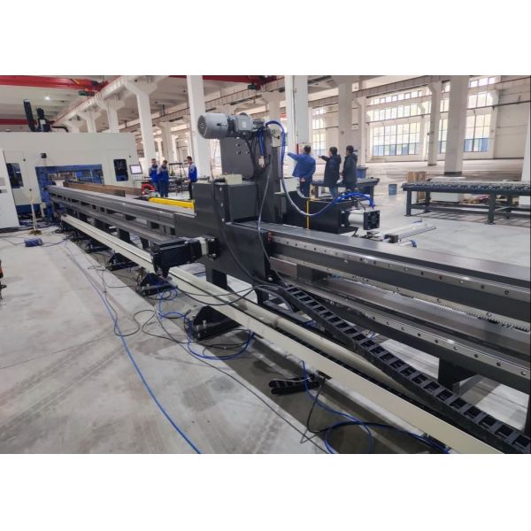 Model BHD1250C Cnc I Beam Drilling Marking Cutting Machine Line For Mechanical Parking System