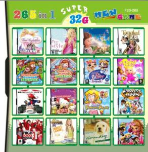  32GB 265 in 1 265 in one Multi games Card for DS/DSI/DSXL/3DS Game Console Manufactures