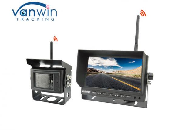 Quality Truck Back Up Reversing Camera Kit 2.4G Wireless 7 Inches Car Monitor for sale