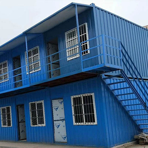 China Modular quick assembly, efficient utilization of double-layer space, double-layer container house with inner corridor, wind and earthquake resistant design on sale