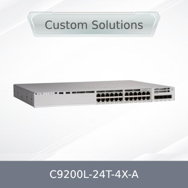 China Original New Cisco C9200L-24t-4X-a Catalyst 9200L 24-Port 4X 1g Snmp Stackable Qos Lacp Cisco Switch C9200L-24t-4X-a on sale