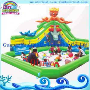 China Inflatable Mobile Water Amusement Park, Inflatable Octopus Water Slide Pool Park on sale