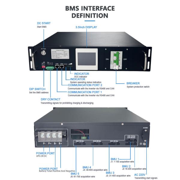 high voltage BMS(HV BMS) Parallel Connection with Hall Sensor and Flexible