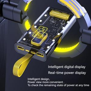 TYPE-C Input Interface Power Bank Transparent 10000mAh Mobile Power Supply for