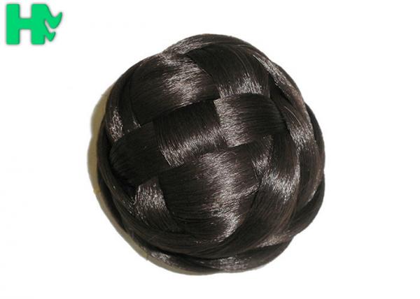 Quality Natural Color 100% Synthetic Hair Accessories High Temperature Wire Hair Bun Pieces for sale