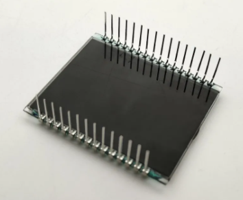 Quality Small Size VA LCD Display with 3 Line 4 Digits Black Segment Screen and 6 O'clock Viewing Angle 30PIN for sale