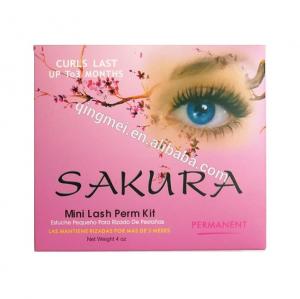 China 14.3*12.7*2.5 Cm Pink  Highly Professional Permanent Eyelash Perm Curl Kit With 4 Perming Solution on sale