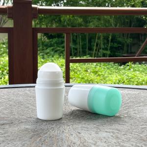Refillable Roll On Perfume Bottles Plastic With Cap , Clear Roll On Bottles For