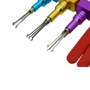 6Piece Locksmith Tools Set with Adjustable Cross-Shaped Lock Picking Tools