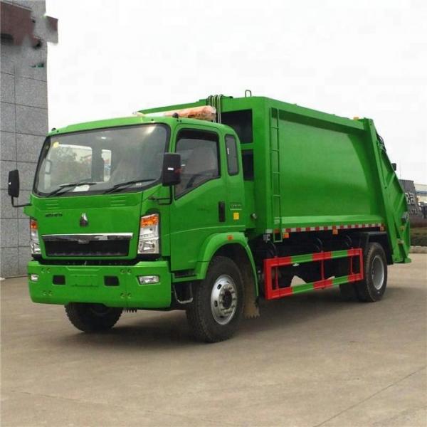 HOWO 4X2 8m3 Garbage Compactor Truck / 5 Ton Compressed Garbage Truck