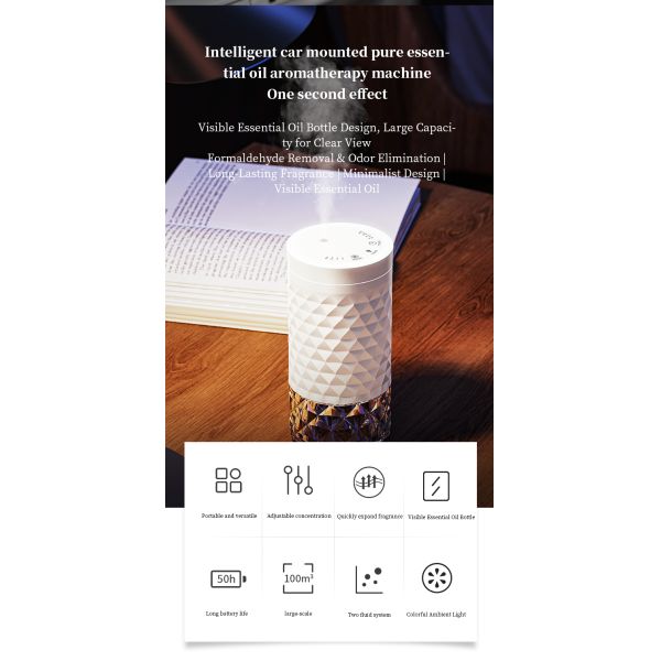 100 m³ Coverage Two-fluid Atomization Aroma Diffuser Machine with Low Oil Consumption