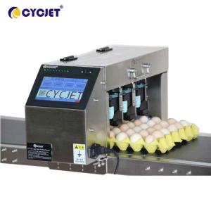 Online Egg Thermal Inkjet Printer 6 Lines Coding Machine For Date Printing
