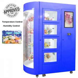  Winnsen Refrigerated Humidified Flower Bouquet Vending Machine With Cooling System And Transparent Shelf Manufactures