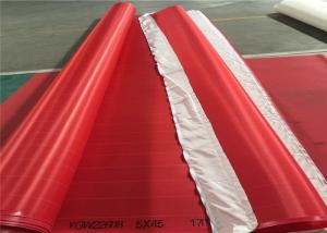  Red / White Paper Machine Clothing Polyester Screen Mesh Insert Seam Type Manufactures