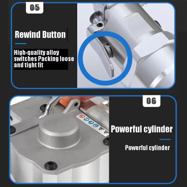 12-16mm Semi-automatic Pneumatic Strapping Machine for PP PET Strapping