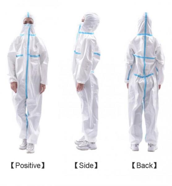 PP Disposable Medical Protective Clothing Non Woven Skin Friendly