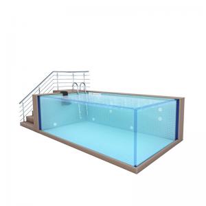 China Transform Your Outdoor Space with AUPOOL's Clear Acrylic Panel Fiberglass Swimming Pool on sale