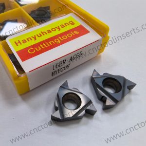  Standard CNC Threading Insert Model 16ER AG55 with PVD Coating HYB208 Suitable for Machining Difficult-to-Machine Materials Except Manufactures
