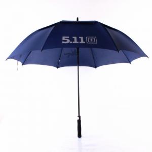 China Double golf umbrella 511 long umbrella straight fiber wind umbrella umbrella on sale