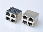 HULYN RJ45Jack, Shielded RJ45 Modular Jack Connector,with LEDs, 2x2 Ports,RJ45