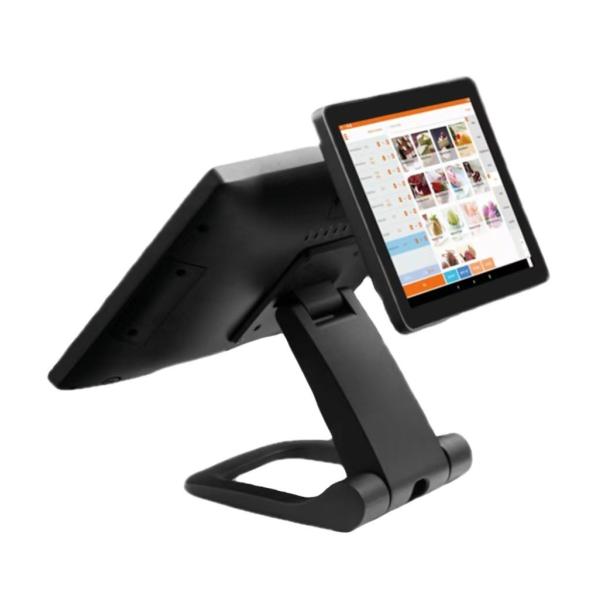 Quality 15.6'' Full HD Metal POS System with Optional Card Reader MSR and 9.7'' Second Display for sale