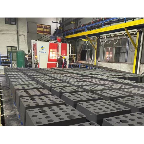 Efficient Pouring Production Line Equipped With Horizontal Sand Moulding Machine Automatically