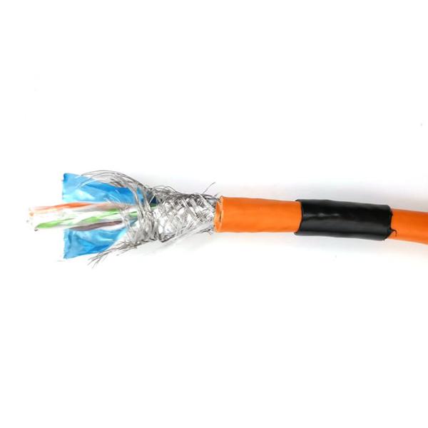 Network Electronic Cable Sftp Cat 6 23 Awg 0.58mm Solid Copper 1000ft / Roll