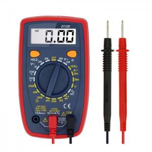 China DT33D AC DC Voltage LCD Digital Clamp Multimeter Electronic Tester With Blue display on sale