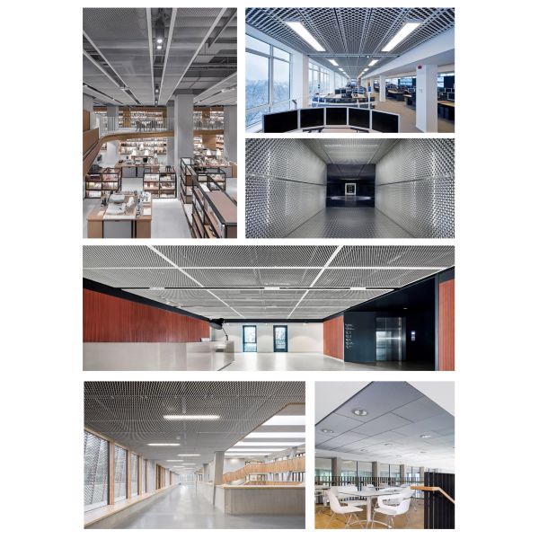 Construction Suspended Metal Ceiling Interior Ceiling System Featuring Perforation Carving Ideal for Real Estate and Commercial Spaces