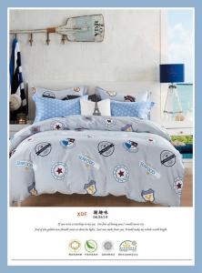  4 Piece Natural Cotton Bedding Sets , Double Size Cotton King Size Comforter Sets Manufactures