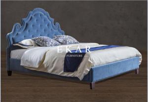  Wooden Furniture Double White Leather Bed Manufactures