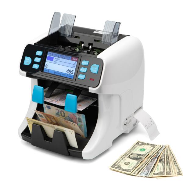2022 two pocket dual CIS banknote sorter machine sorting machine cash currency