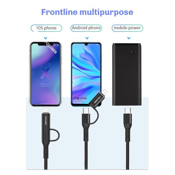 PD 18W Multifunctional USB Cable 3Amp USB C Cable