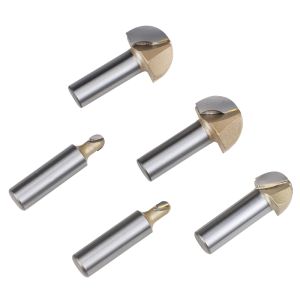 Tideway Woodworking Router Tools Round Bottom Cleaning Profiling Gove Core Box Router Bit for Cnc Router