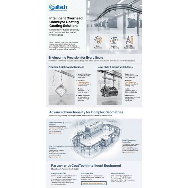 Adaptable Overhead Conveyor Coating Line for Diverse Product Dimensions